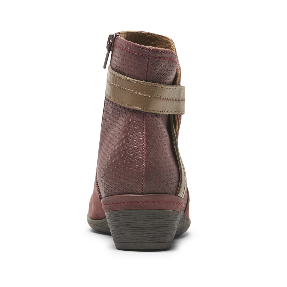 Booties Rockport Mulher Vermelhas - Cobb Hill Devyn - 85906MSKB